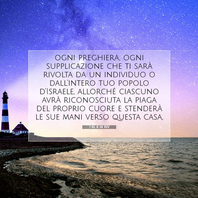 Picture 07 - 1 Re 8:38 RIV - ogni preghiera, ogni supplicazione che ti sarà - Bible Verse Picture