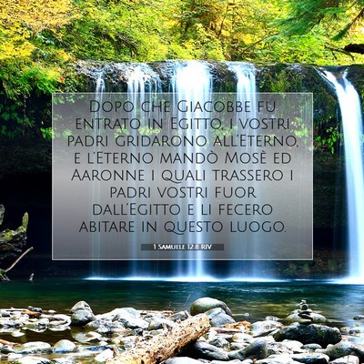 Picture 07 - 1 Samuele 12:8 RIV - Dopo che Giacobbe fu entrato in Egitto, i vostri - Bible Verse Picture