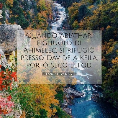 Picture 07 - 1 Samuele 23:6 RIV - Quando Abiathar, figliuolo di Ahimelec, si - Bible Verse Picture