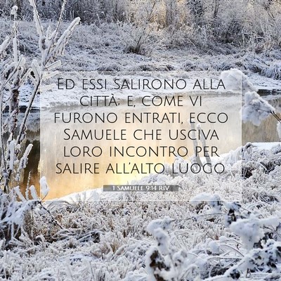 Picture 07 - 1 Samuele 9:14 RIV - Ed essi salirono alla città; e, come vi furono - Bible Verse Picture