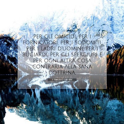 Picture 07 - 1 Timoteo 1:10 RIV - per gli omicidi, per i fornicatori, per i - Bible Verse Picture