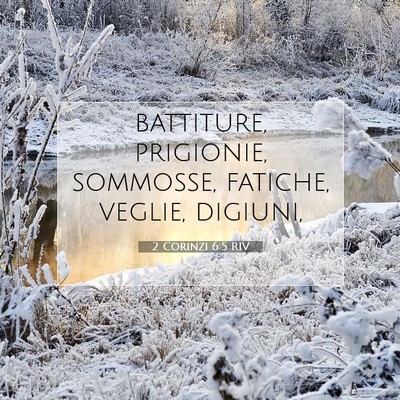 Picture 07 - 2 Corinzi 6:5 RIV - battiture, prigionie, sommosse, fatiche, veglie, - Bible Verse Picture