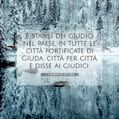 Picture 07 - 2 Cronache 19:5 RIV - E stabilì dei giudici nel paese, in tutte le - Bible Verse Picture