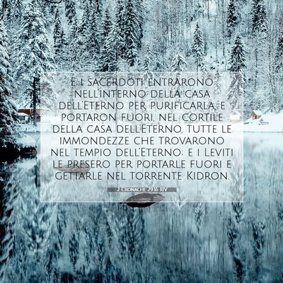 Picture 07 - 2 Cronache 29:16 RIV - E i sacerdoti entrarono nell’interno della casa - Bible Verse Picture