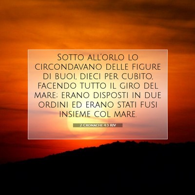 Picture 07 - 2 Cronache 4:3 RIV - Sotto all’orlo lo circondavano delle figure di - Bible Verse Picture
