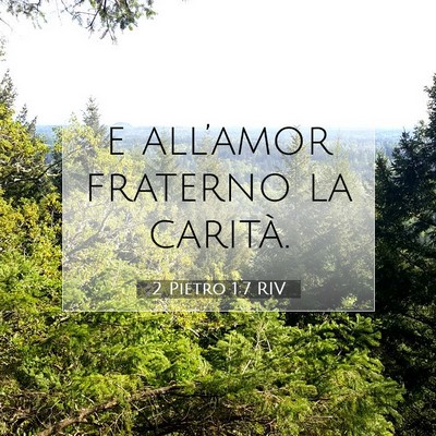 Picture 07 - 2 Pietro 1:7 RIV - e all’amor fraterno la - Bible Verse Picture