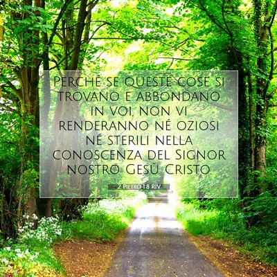 Picture 07 - 2 Pietro 1:8 RIV - Perché se queste cose si trovano e abbondano in - Bible Verse Picture