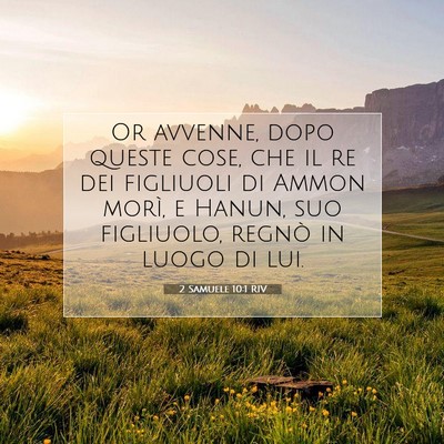 Picture 07 - 2 Samuele 10:1 RIV - Or avvenne, dopo queste cose, che il re dei - Bible Verse Picture