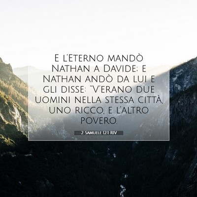 Picture 07 - 2 Samuele 12:1 RIV - E l’Eterno mandò Nathan a Davide; e Nathan - Bible Verse Picture