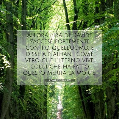 Picture 07 - 2 Samuele 12:5 RIV - Allora l’ira di Davide s’accese fortemente - Bible Verse Picture