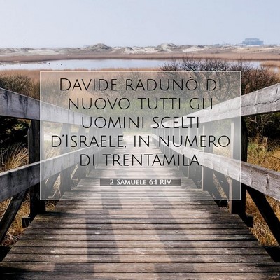 Picture 07 - 2 Samuele 6:1 RIV - Davide radunò di nuovo tutti gli uomini scelti - Bible Verse Picture