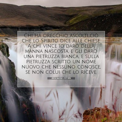 Picture 07 - Apocalisse 2:17 RIV - Chi ha orecchio ascolti ciò che lo Spirito dice - Bible Verse Picture