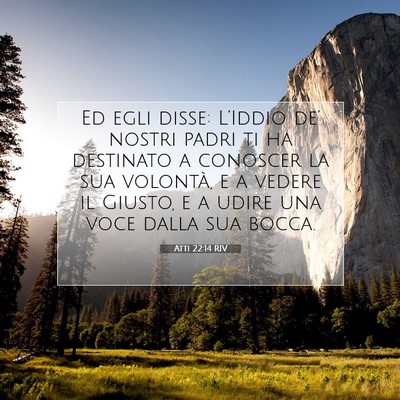 Picture 07 - Atti 22:14 RIV - Ed egli disse: L’Iddio de’ nostri padri ti ha - Bible Verse Picture