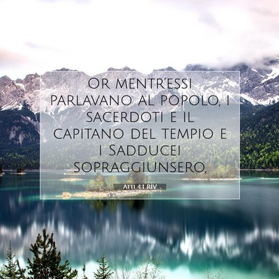 Picture 07 - Atti 4:1 RIV - Or mentr’essi parlavano al popolo, i sacerdoti - Bible Verse Picture