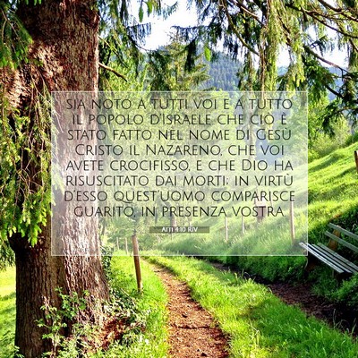 Picture 07 - Atti 4:10 RIV - sia noto a tutti voi e a tutto il popolo - Bible Verse Picture