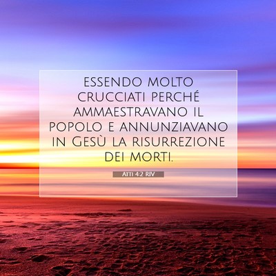 Picture 07 - Atti 4:2 RIV - essendo molto crucciati perché ammaestravano il - Bible Verse Picture