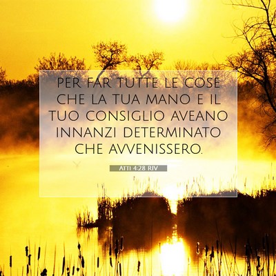 Picture 07 - Atti 4:28 RIV - per far tutte le cose che la tua mano e il tuo - Bible Verse Picture