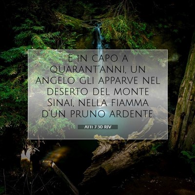 Picture 07 - Atti 7:30 RIV - E in capo a quarant’anni, un angelo gli apparve - Bible Verse Picture