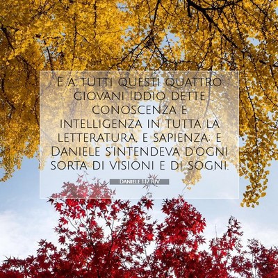 Picture 07 - Daniele 1:17 RIV - E a tutti questi quattro giovani Iddio dette - Bible Verse Picture