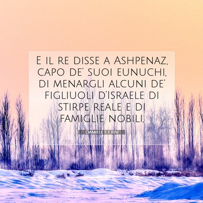 Picture 07 - Daniele 1:3 RIV - E il re disse a Ashpenaz, capo de’ suoi - Bible Verse Picture