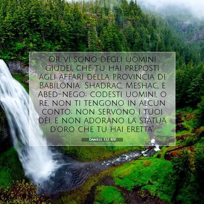Picture 07 - Daniele 3:12 RIV - Or vi sono degli uomini giudei, che tu hai - Bible Verse Picture