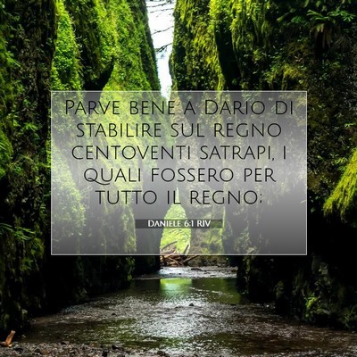 Picture 07 - Daniele 6:1 RIV - Parve bene a Dario di stabilire sul regno - Bible Verse Picture