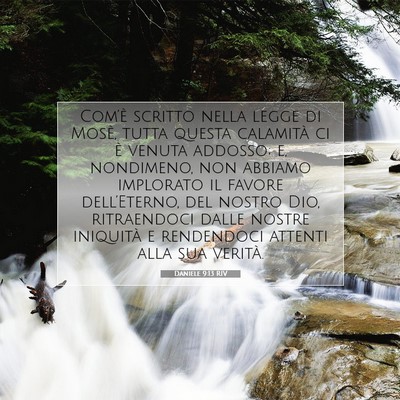 Picture 07 - Daniele 9:13 RIV - Com’è scritto nella legge di Mosè, tutta - Bible Verse Picture
