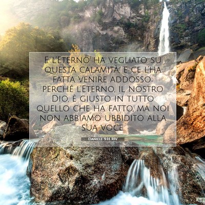 Picture 07 - Daniele 9:14 RIV - E l’Eterno ha vegliato su questa calamità, e - Bible Verse Picture