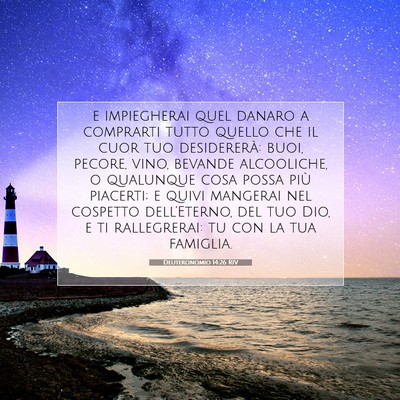 Picture 07 - Deuteronomio 14:26 RIV - e impiegherai quel danaro a comprarti tutto - Bible Verse Picture