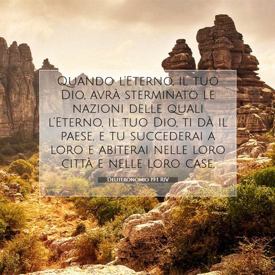 Picture 07 - Deuteronomio 19:1 RIV - Quando l’Eterno, il tuo Dio, avrà sterminato - Bible Verse Picture