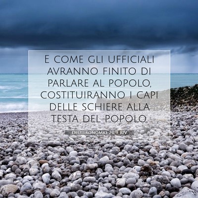 Picture 07 - Deuteronomio 20:9 RIV - E come gli ufficiali avranno finito di parlare al - Bible Verse Picture