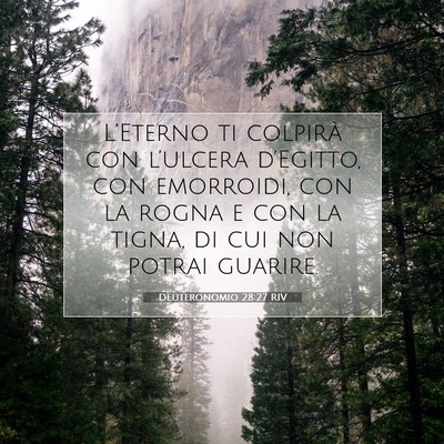 Picture 07 - Deuteronomio 28:27 RIV - L’Eterno ti colpirà con l’ulcera d’Egitto, - Bible Verse Picture