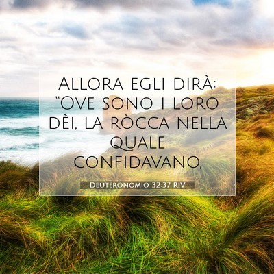 Picture 07 - Deuteronomio 32:37 RIV - Allora egli dirà: “Ove sono i loro dèi, la - Bible Verse Picture