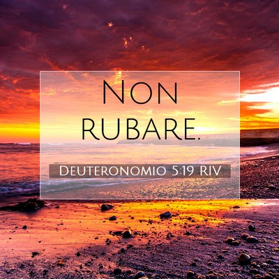 Picture 07 - Deuteronomio 5:19 RIV - Non - Bible Verse Picture