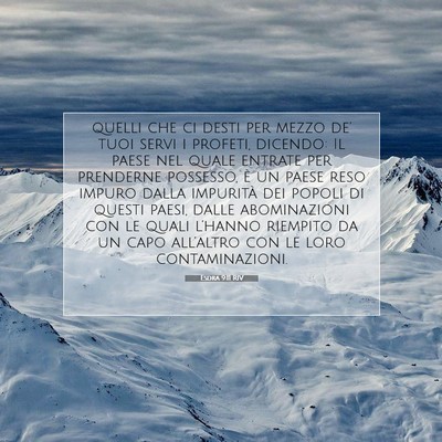 Picture 07 - Esdra 9:11 RIV - quelli che ci desti per mezzo de’ tuoi servi i - Bible Verse Picture