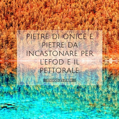 Picture 07 - Esodo 25:7 RIV - pietre di onice e pietre da incastonare per - Bible Verse Picture