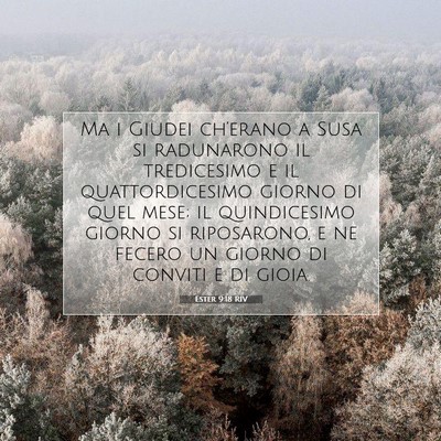 Picture 07 - Ester 9:18 RIV - Ma i Giudei ch’erano a Susa si radunarono il - Bible Verse Picture