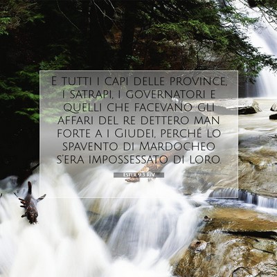 Picture 07 - Ester 9:3 RIV - E tutti i capi delle province, i satrapi, i - Bible Verse Picture