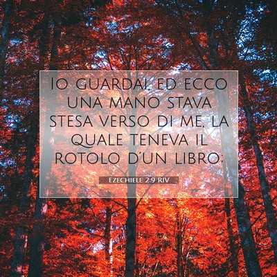 Picture 07 - Ezechiele 2:9 RIV - Io guardai, ed ecco una mano stava stesa verso di - Bible Verse Picture