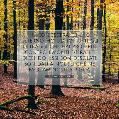 Picture 07 - Ezechiele 35:12 RIV - Tu conoscerai che io, l’Eterno, ho udito tutti - Bible Verse Picture