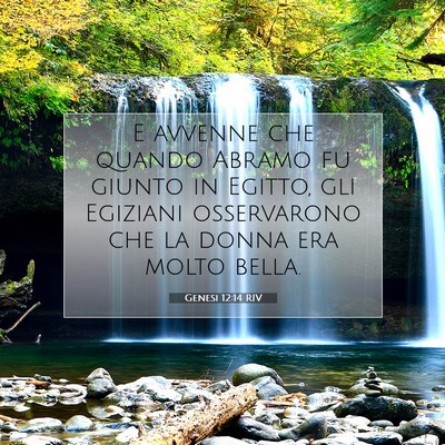 Picture 07 - Genesi 12:14 RIV - E avvenne che quando Abramo fu giunto in Egitto, - Bible Verse Picture