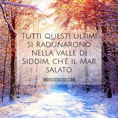 Picture 07 - Genesi 14:3 RIV - Tutti questi ultimi si radunarono nella valle di - Bible Verse Picture