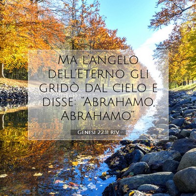 Picture 07 - Genesi 22:11 RIV - Ma l’angelo dell’Eterno gli gridò dal cielo - Bible Verse Picture