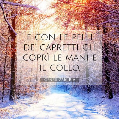Picture 07 - Genesi 27:16 RIV - e con le pelli de’ capretti gli coprì le mani - Bible Verse Picture