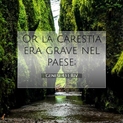 Picture 07 - Genesi 43:1 RIV - Or la carestia era grave nel - Bible Verse Picture
