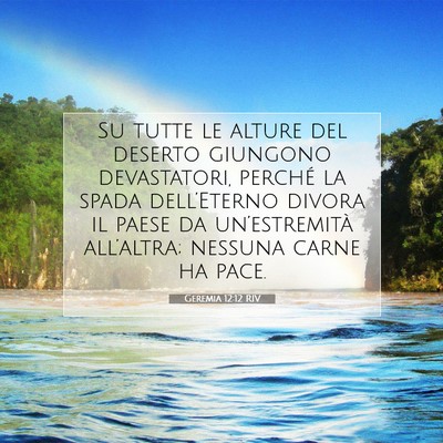 Picture 07 - Geremia 12:12 RIV - Su tutte le alture del deserto giungono - Bible Verse Picture