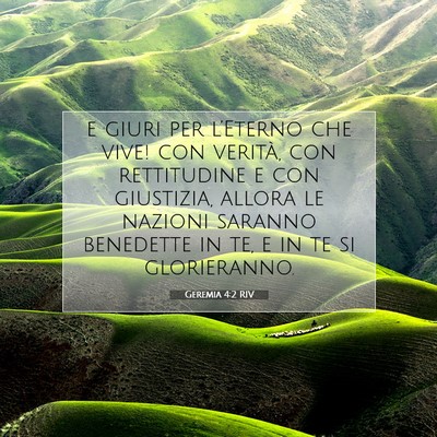 Picture 07 - Geremia 4:2 RIV - e giuri per l’Eterno che vive! con verità, con - Bible Verse Picture