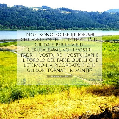 Picture 07 - Geremia 44:21 RIV - “Non sono forse i profumi che avete offerti - Bible Verse Picture