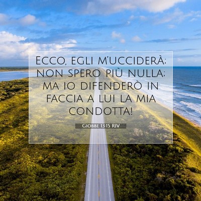 Picture 07 - Giobbe 13:15 RIV - Ecco, egli m’ucciderà; non spero più nulla; - Bible Verse Picture