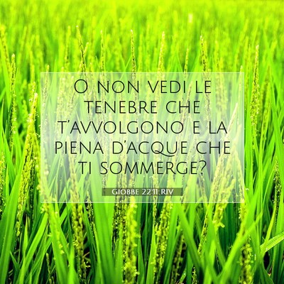 Picture 07 - Giobbe 22:11 RIV - O non vedi le tenebre che t’avvolgono e la - Bible Verse Picture